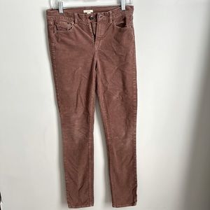 J. Crew High Rise, skinny corduroy pants
